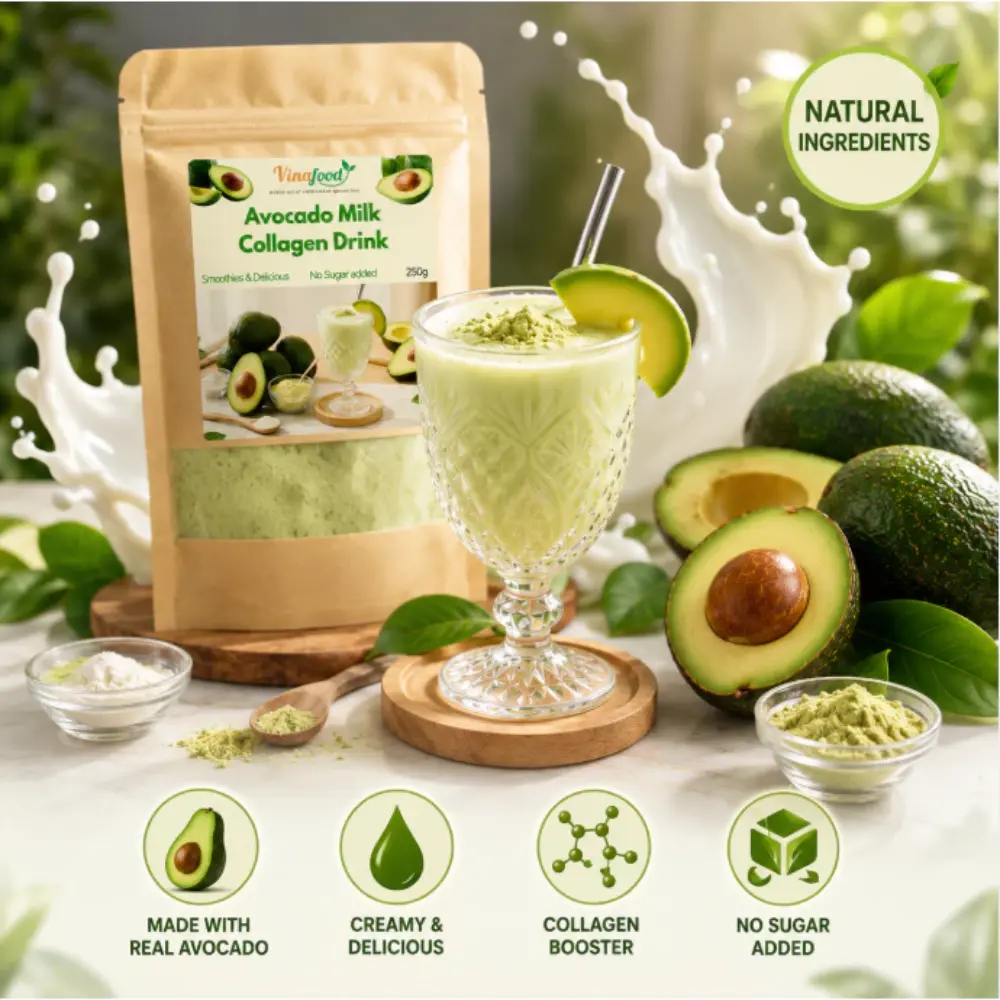 Cara Penyajian Avocado Milk Collagen
